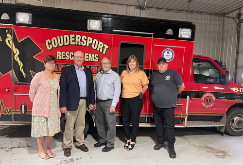 Causer Meets with Coudersport Ambulance Officials